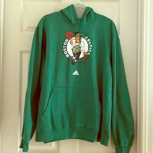 Adidas Celtics Hooded Sweatshirt sz L